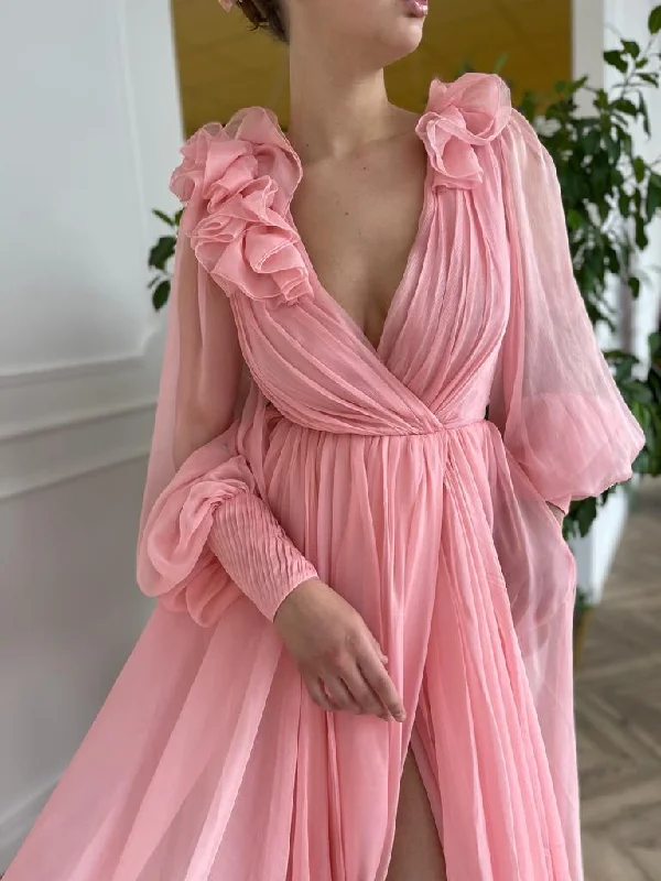 Today’s Deals, Tomorrow’s Regrets!Blooming Pink Rose Gown