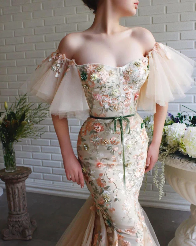 New Discounts Just Dropped!Blossom Essence Mermaid Teuta Matoshi Dress