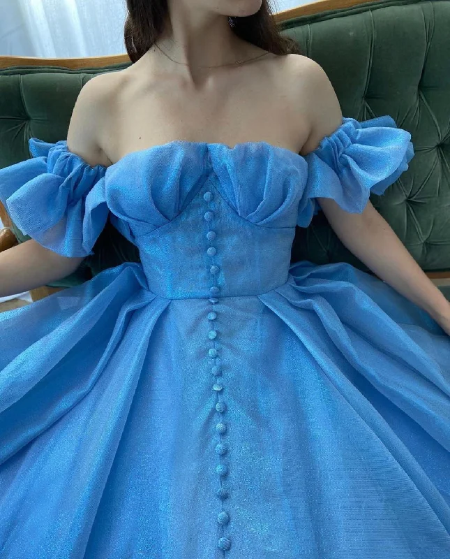 Find Your Perfect Deal Today!Cerulean Organza Gown