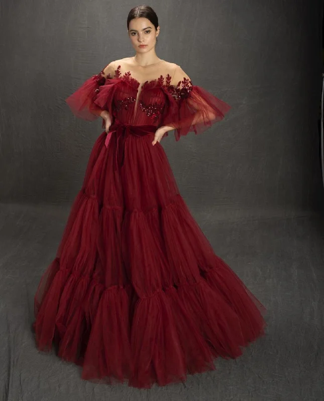 Find Your Perfect Deal Today!Charming Carmine Gown