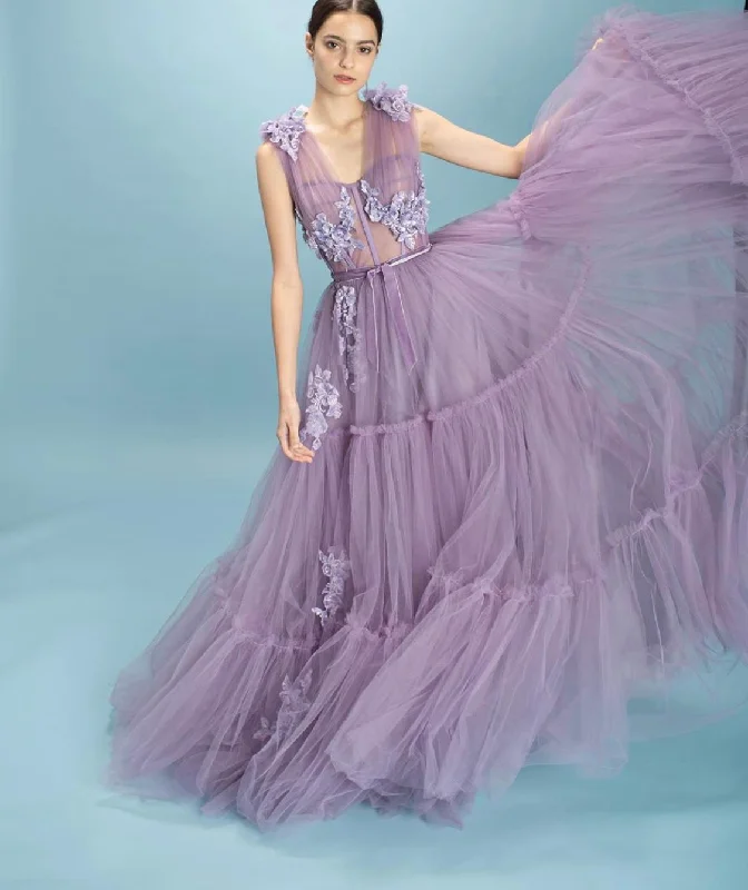 Upgrade for Less!Charming Violet Gown