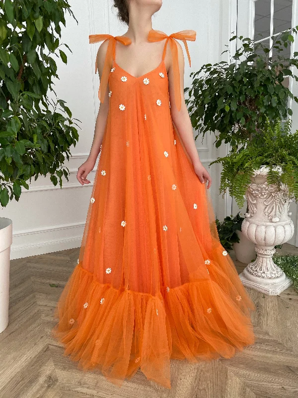 One Click Away from Big Savings!Daisy Sun Trapeze Gown