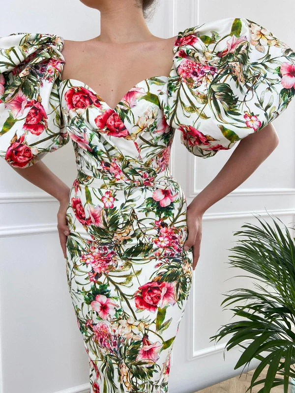 Huge Price Cuts Await!Daydream Flower-Patterned Mermaid Gown