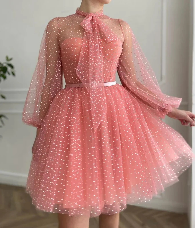Great Deals, Just for You!Dotted Peachy Mini Dress