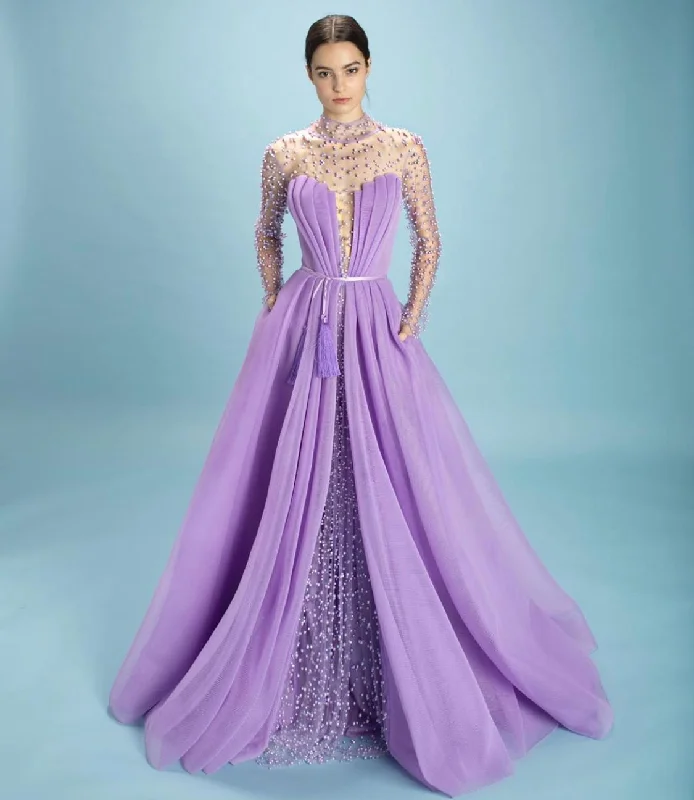 Your Dream Deal is Here!Dreamy Beaded Lilac Gown