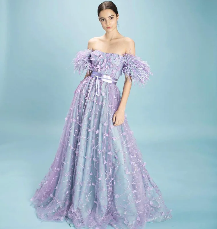 Only a Few Left – Order Now!Dreamy Valour Feathers Gown