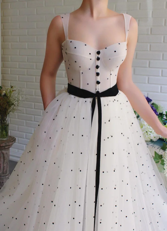 Huge Price Cuts Await!Dua Polka Dots Gown