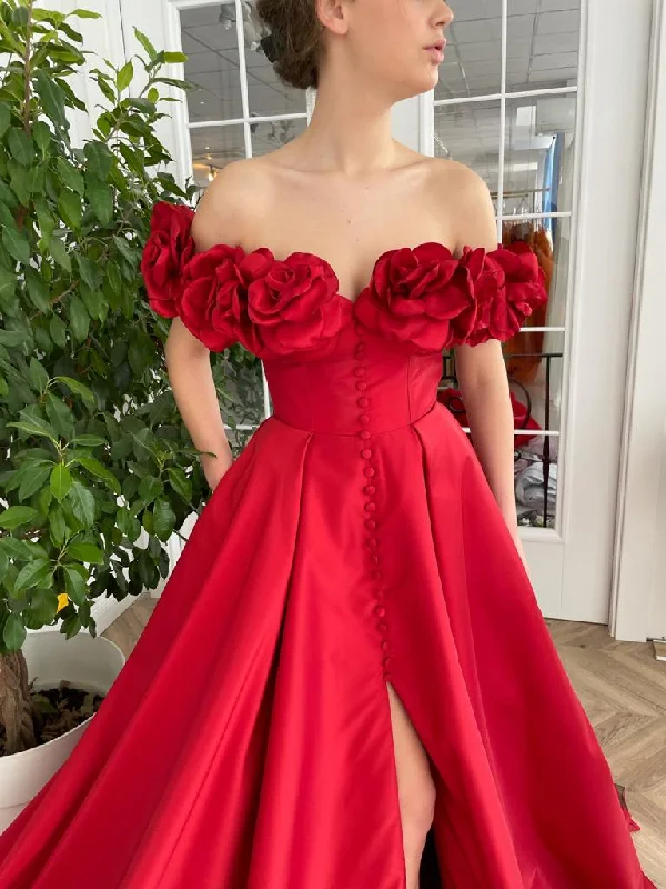 Buy More, Save More!Eternal Blossom Red Gown
