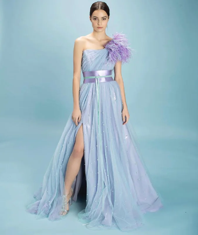The Best Sale of the Year!Fantasia Beads and Feathers Gown