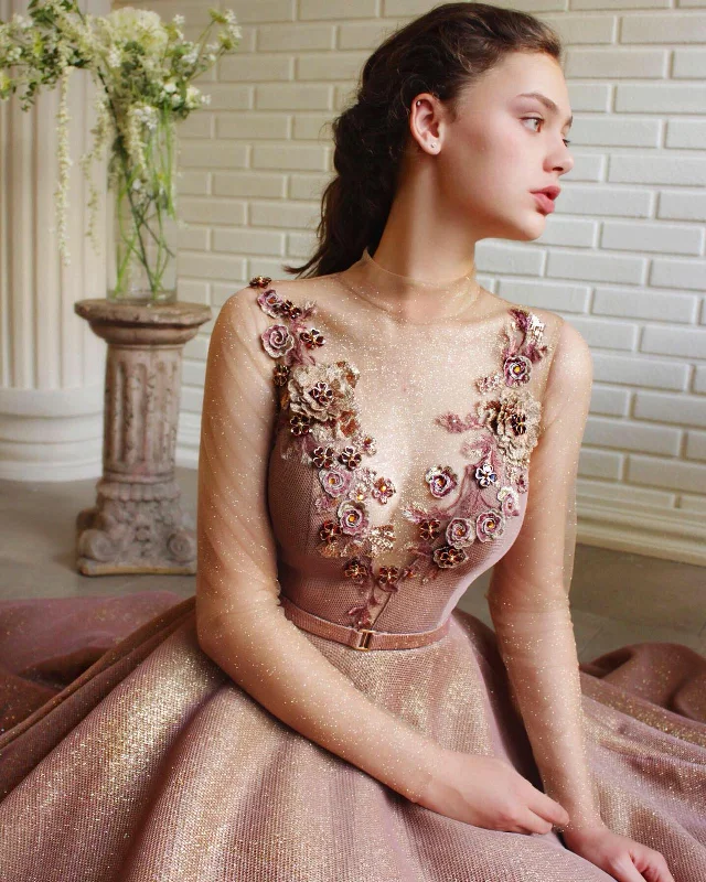 Limited Time Offer!Freya Embellished Shining Gown