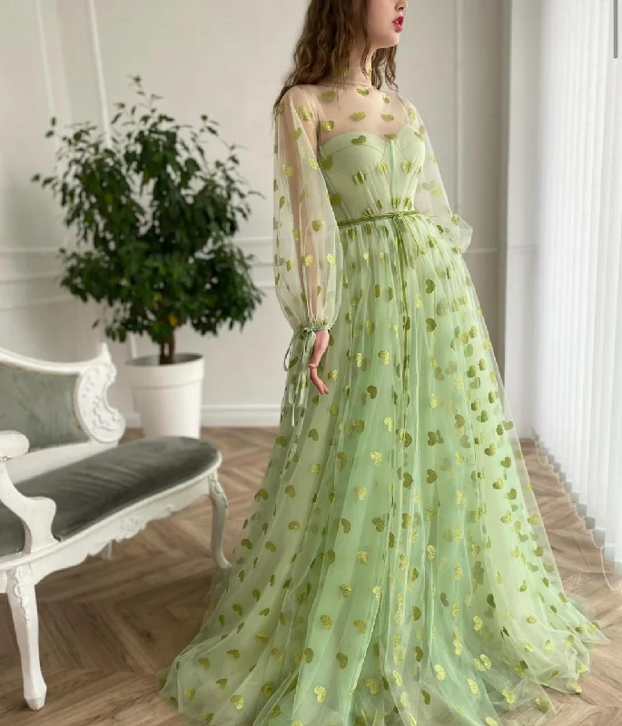 The Best Offers Are Here!Green Hearty Gown