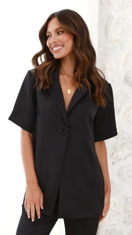 Save Money, Shop Happy!Imogen Button Shirt - Black