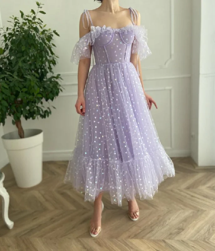 Massive Price Cuts!Lavender Hearty Dress