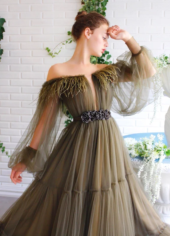 Your Favorite Items on Sale Now!Lily Pretty Feathered Gown