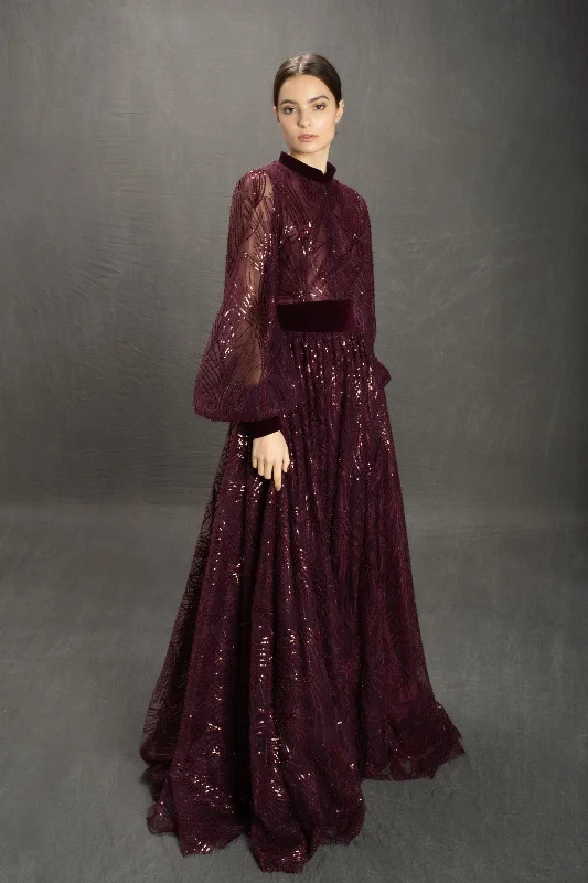 Your Chance to Save is Now!Magenta Sparkle Gown