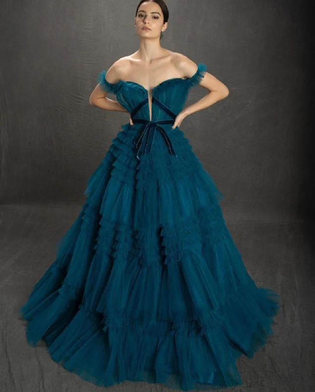 Instant Savings Await!Marvel the Ruffles Gown