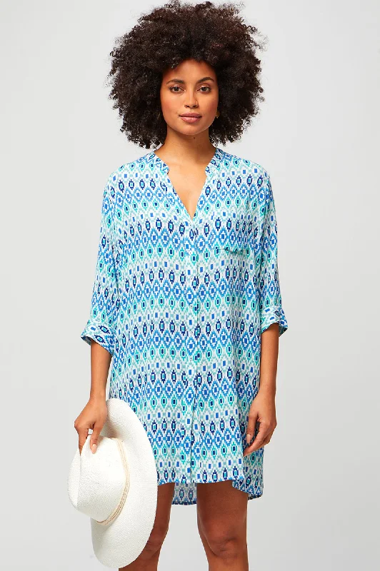 Shop the Hottest Deals!Mila Shirt Tunic | Aztec Turquoise