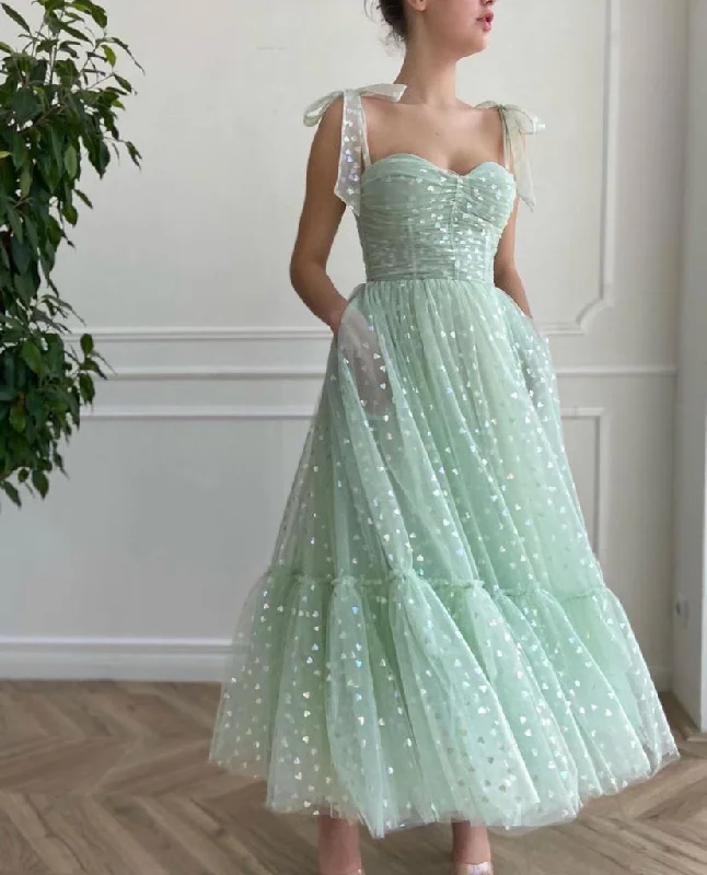 One Day Only – Huge Savings!Mint Hearty Dress
