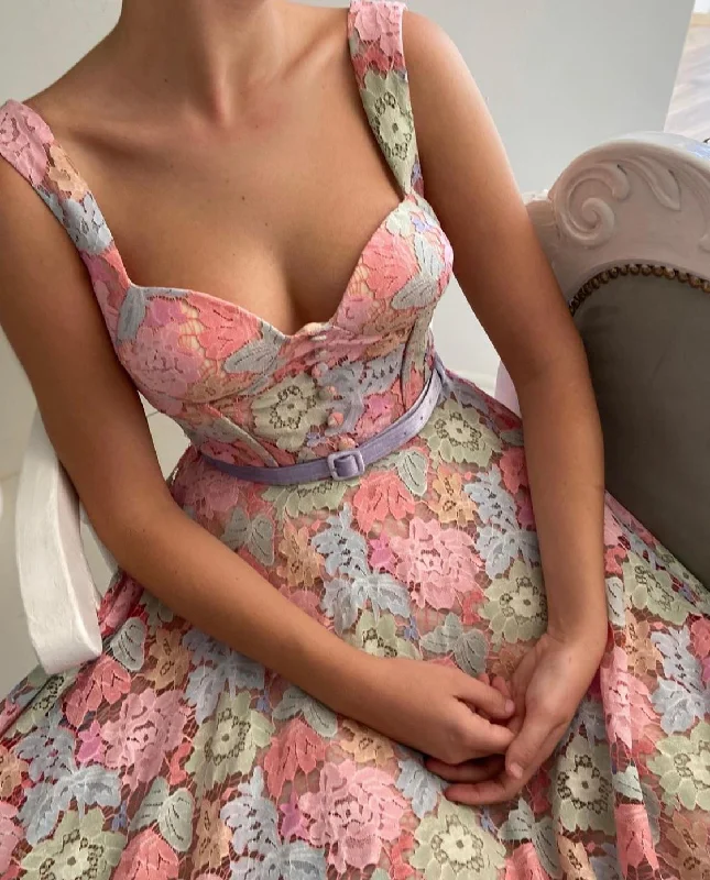 Limited Edition, Limited Price!Pastel Petals Dress