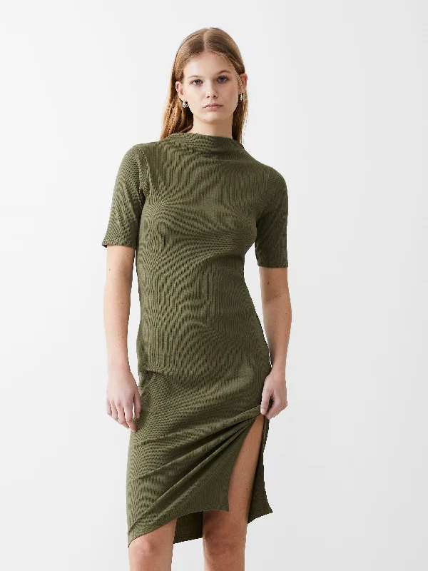 Shop Smart, Save Big!Rib Turtle Neck Dress