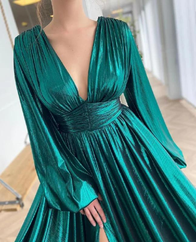 Best Deals Just for You!Shimmering Teal Gown