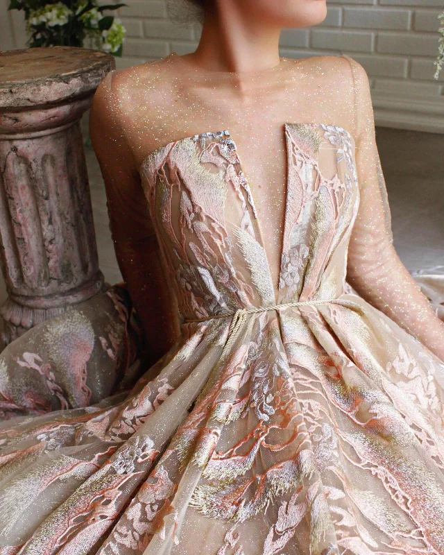 One Click Away from Big Savings!Sparkly Velveteen Gown