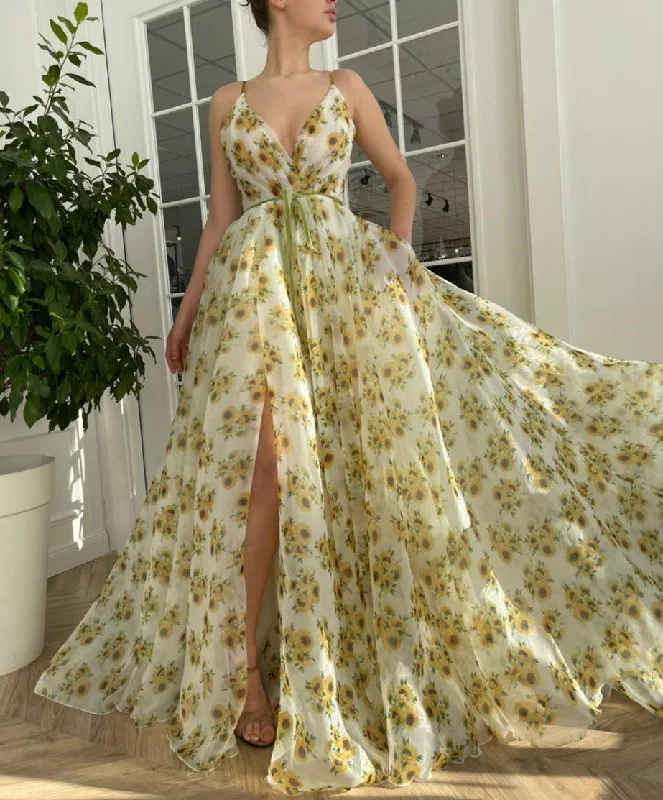 Get More for Less!Sunflower Organza Gown