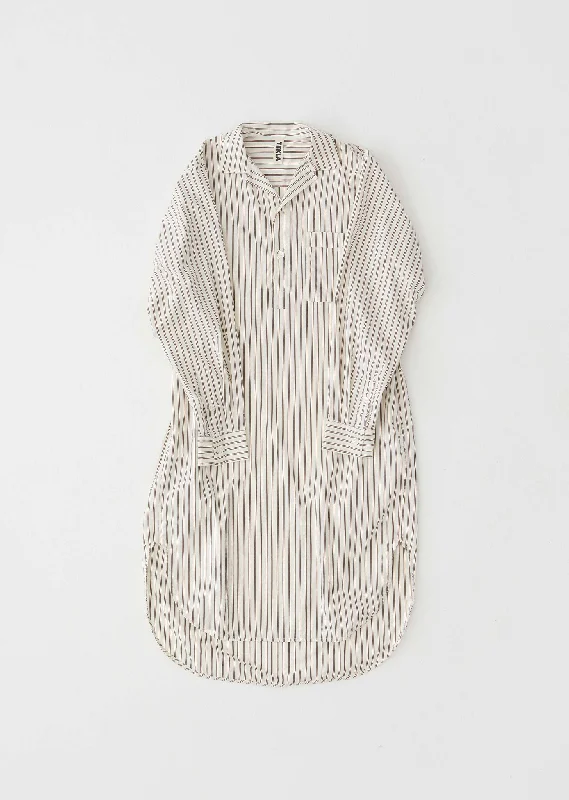 Every Deal is a Steal!Cotton Poplin Night Shirt — Hopper Stripes