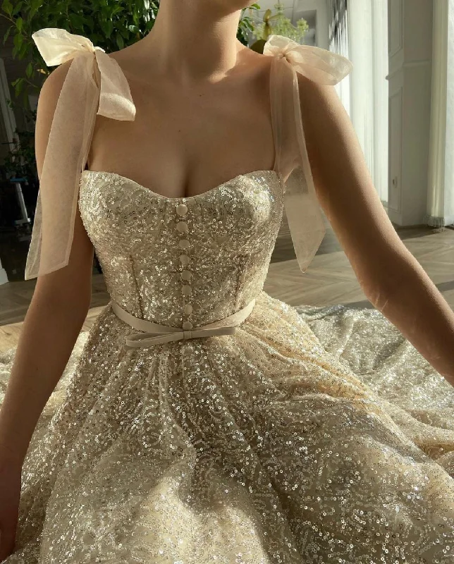 Exclusive Deals Just for You!The Champagne Diamonds Dress