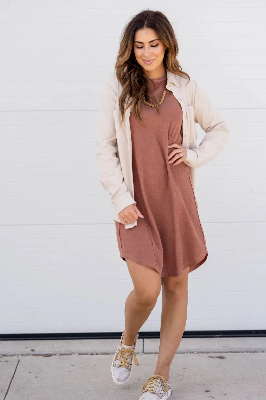 Time to Snag a Bargain!Thermal Accented Tank Dress