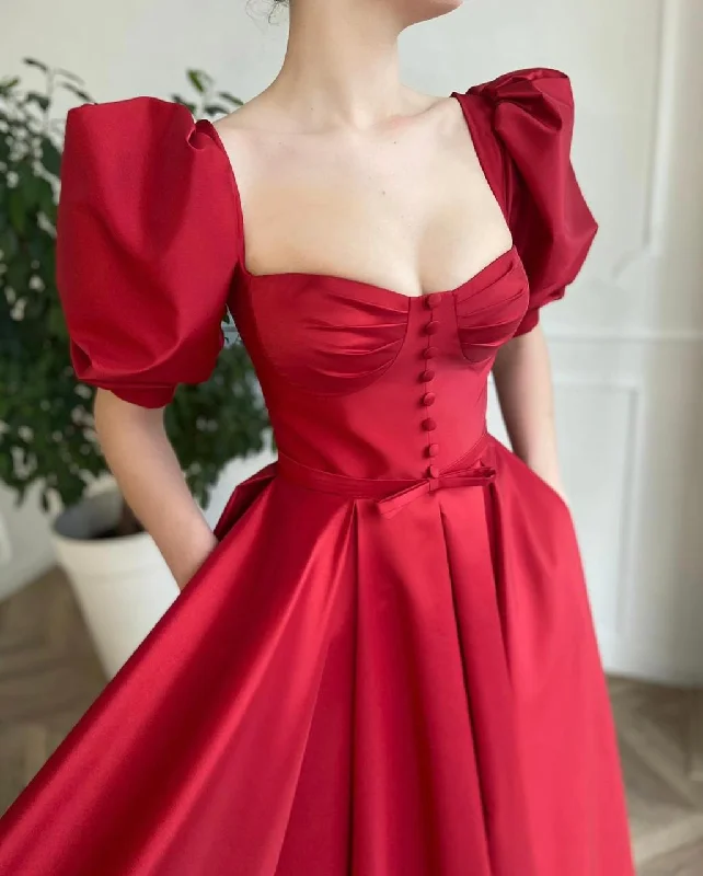 Enjoy Huge Discounts Now!Timeless Scarlet Dress