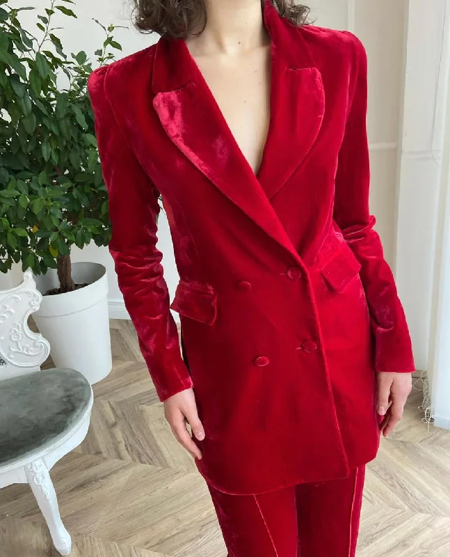 Buy One, Get One Free!Velvet Crimson Blazer