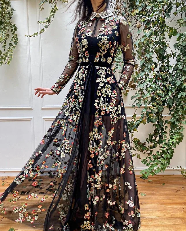 Must-Have Deals Inside!Whimsical Floral Gown