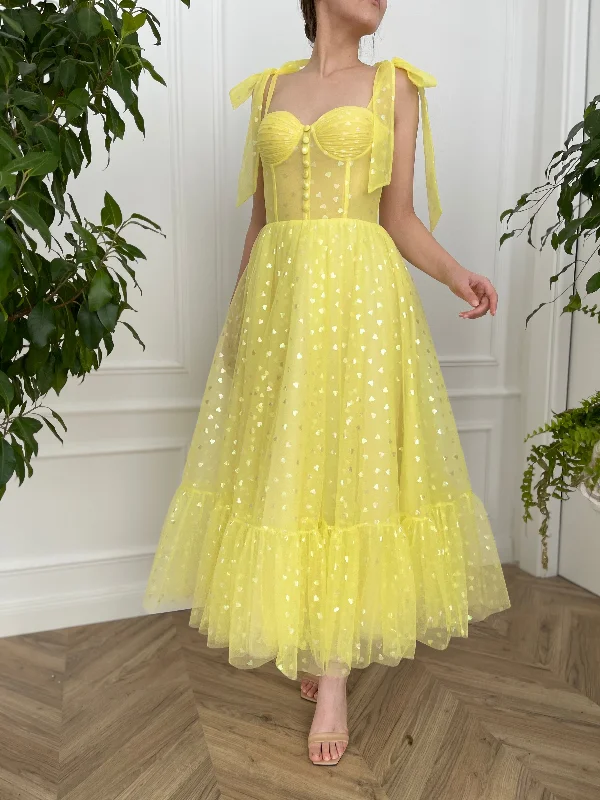 Best Offers of the Month!Yellow Brick Road Ruffle Midi Dress